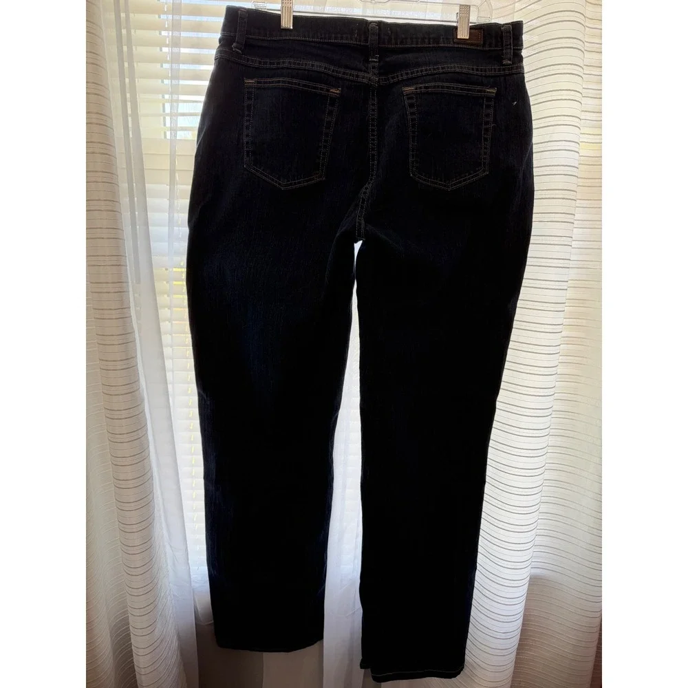 Riders by Lee Relaxed Fit Straight Leg Dark Wash Stretch Jeans Womens 18M